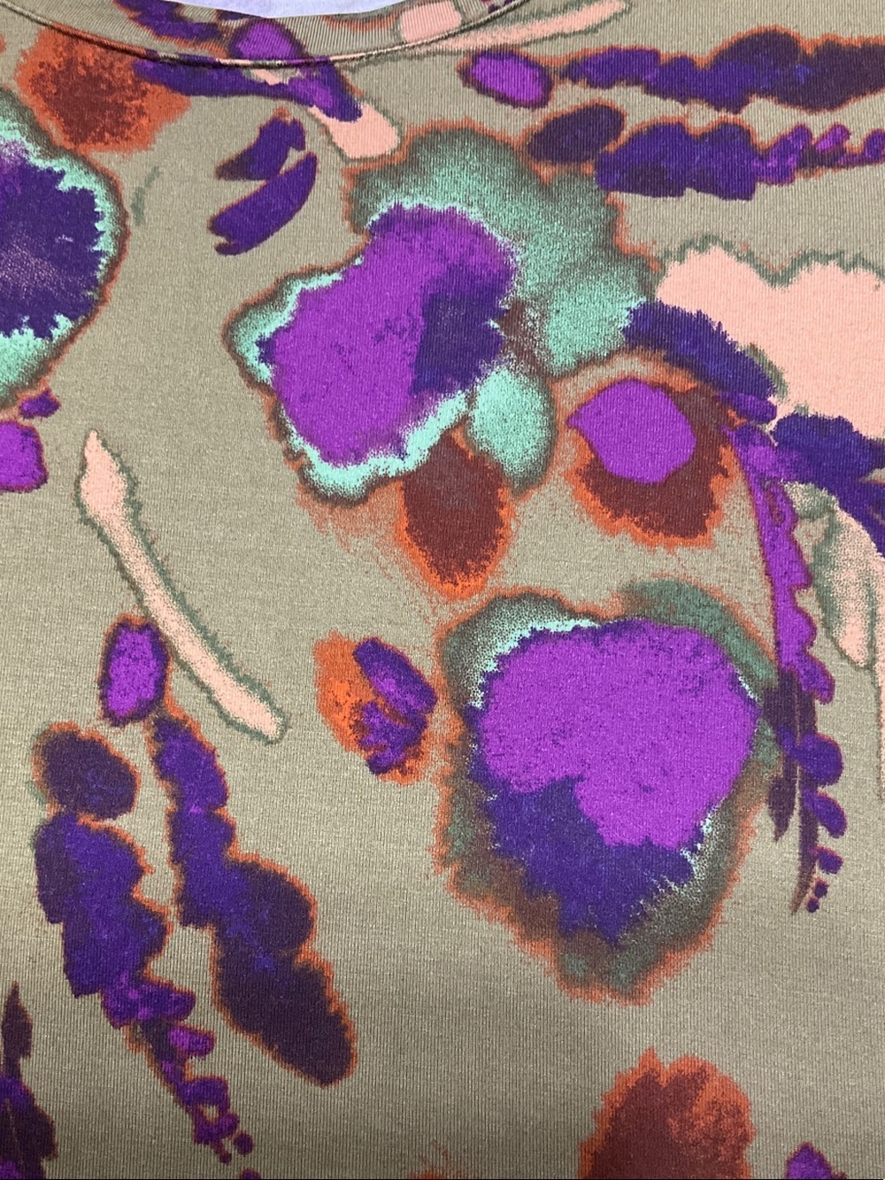 LOGO by Lori Goldstein Floral Print Long Sleeve Top - Picture 6 of 8